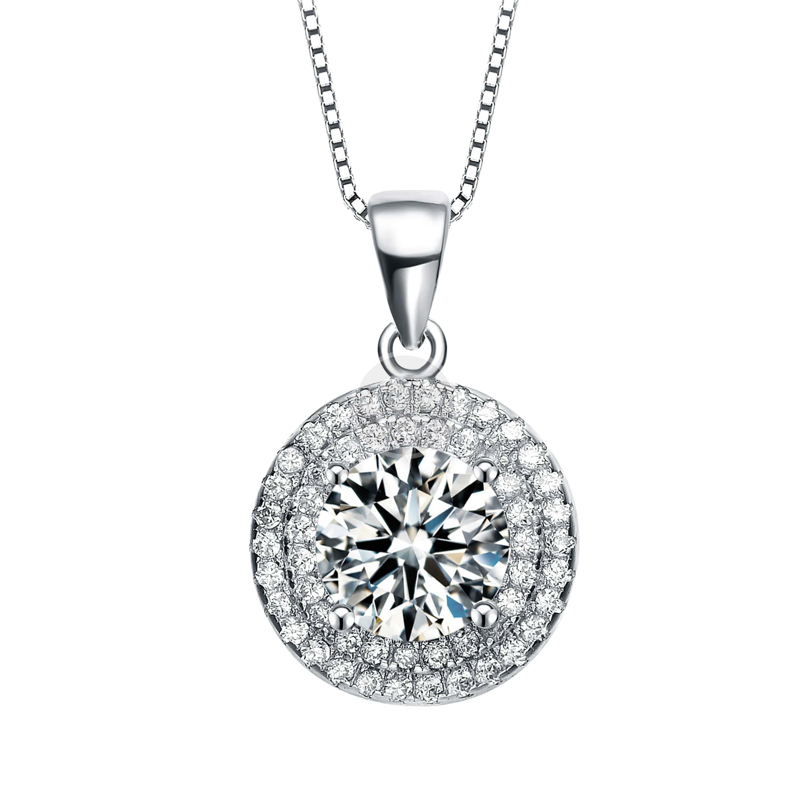 Gold Overlay Diamond Accent Necklace